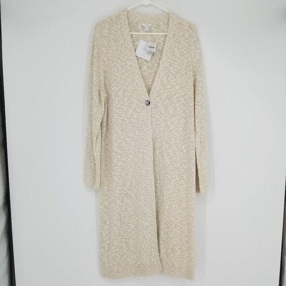 J. Jill Sweaters - J.Jill Long Cardigan / Duster Slub Cotton, Warm Neutral, Beachy, Coastal & More